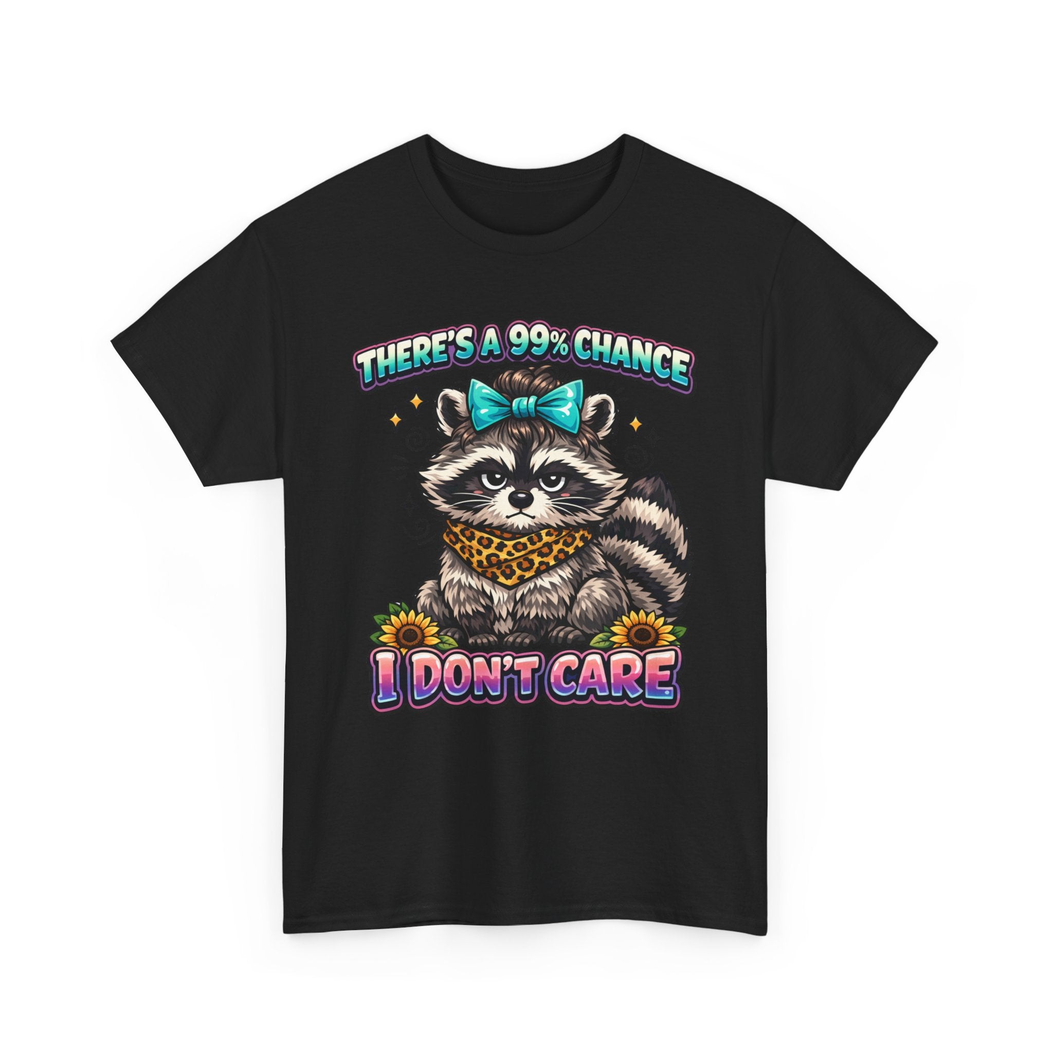 Raccoon 'There's a 99% Chance I Don't Care' Graphic Tee