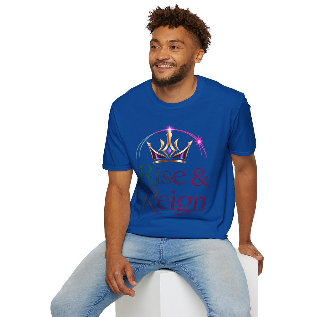Motivational Crown T-Shirt – Rise & Reign Inspirational Empowerment Tee