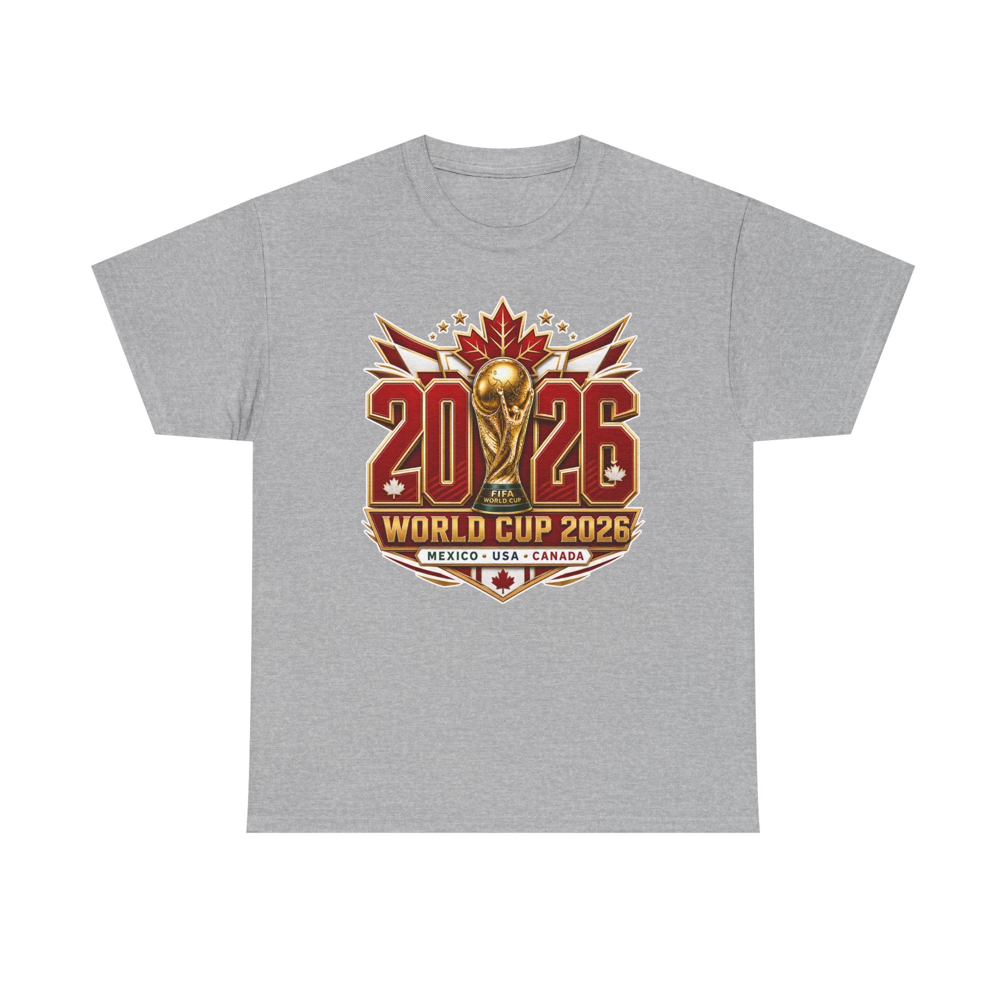 Canada 2026 World Cup T-Shirt – FIFA Trophy Design (Mexico • USA • Canada)