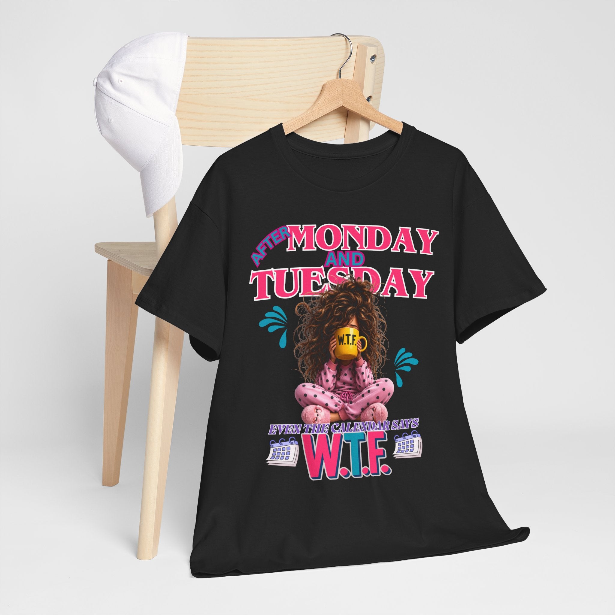 Funny 'My Monday and Tuesday — Even the Calendar Says W.T.F.' Graphic Tee