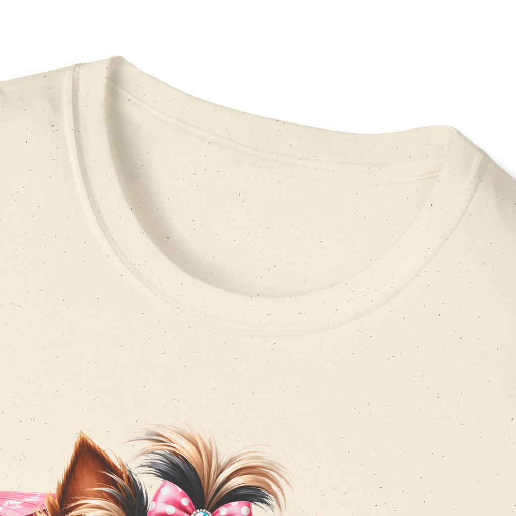 Yorkie Beach T-Shirt — "Beach Please" Cute Dog Summer Graphic Tee