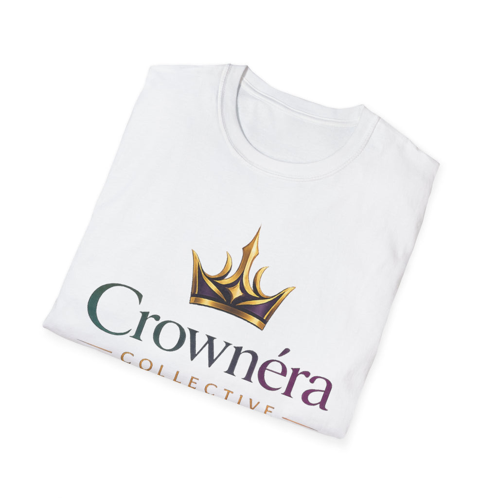 Crownéra Collective T-Shirt | Crown Logo Tee | “Crowned to Rise” Inspirational Shirt | Unisex Softstyle Graphic Tee