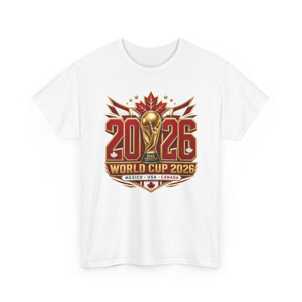 Canada 2026 World Cup T-Shirt – FIFA Trophy Design (Mexico • USA • Canada)