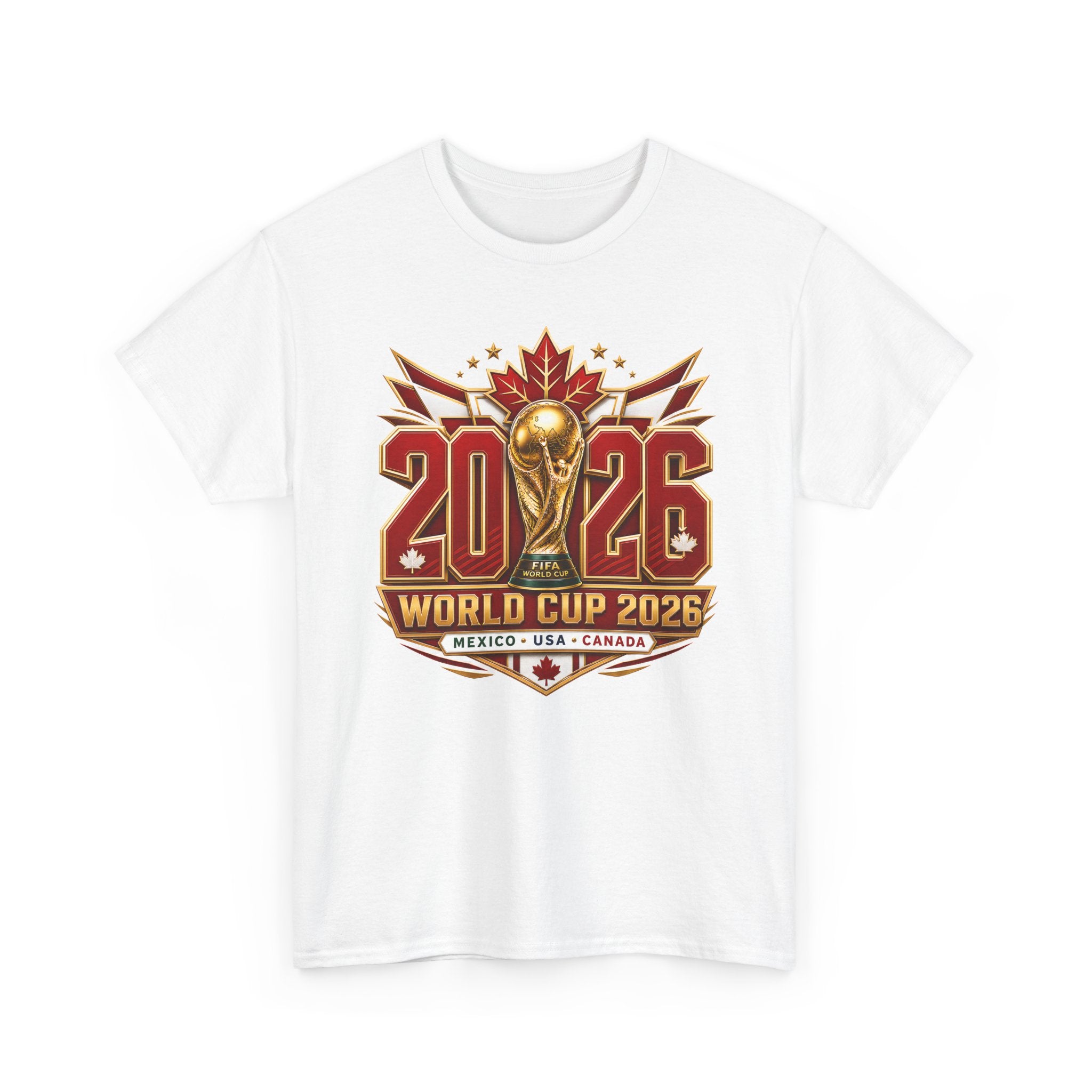 Canada 2026 World Cup T-Shirt – FIFA Trophy Design (Mexico • USA • Canada)