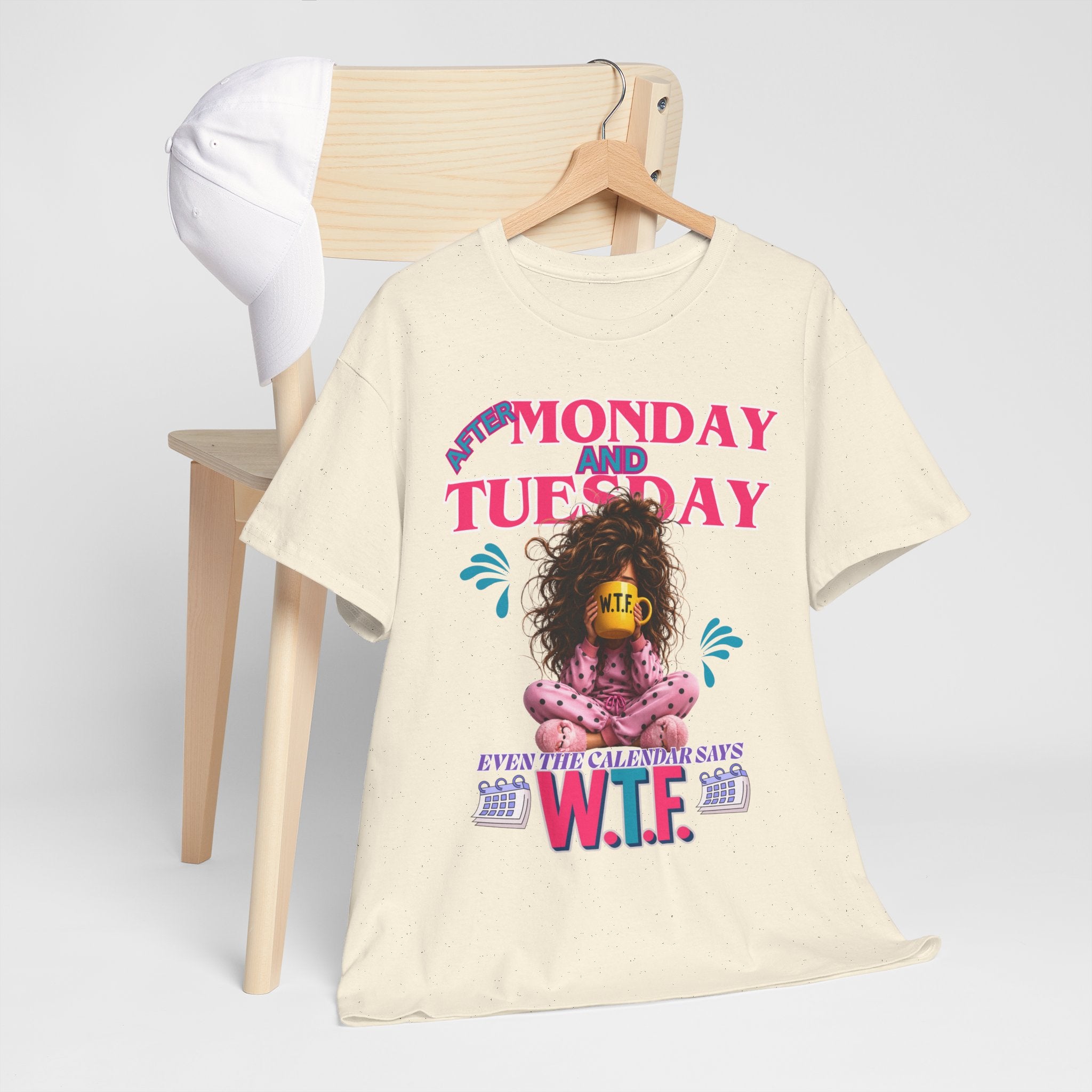Funny 'My Monday and Tuesday — Even the Calendar Says W.T.F.' Graphic Tee