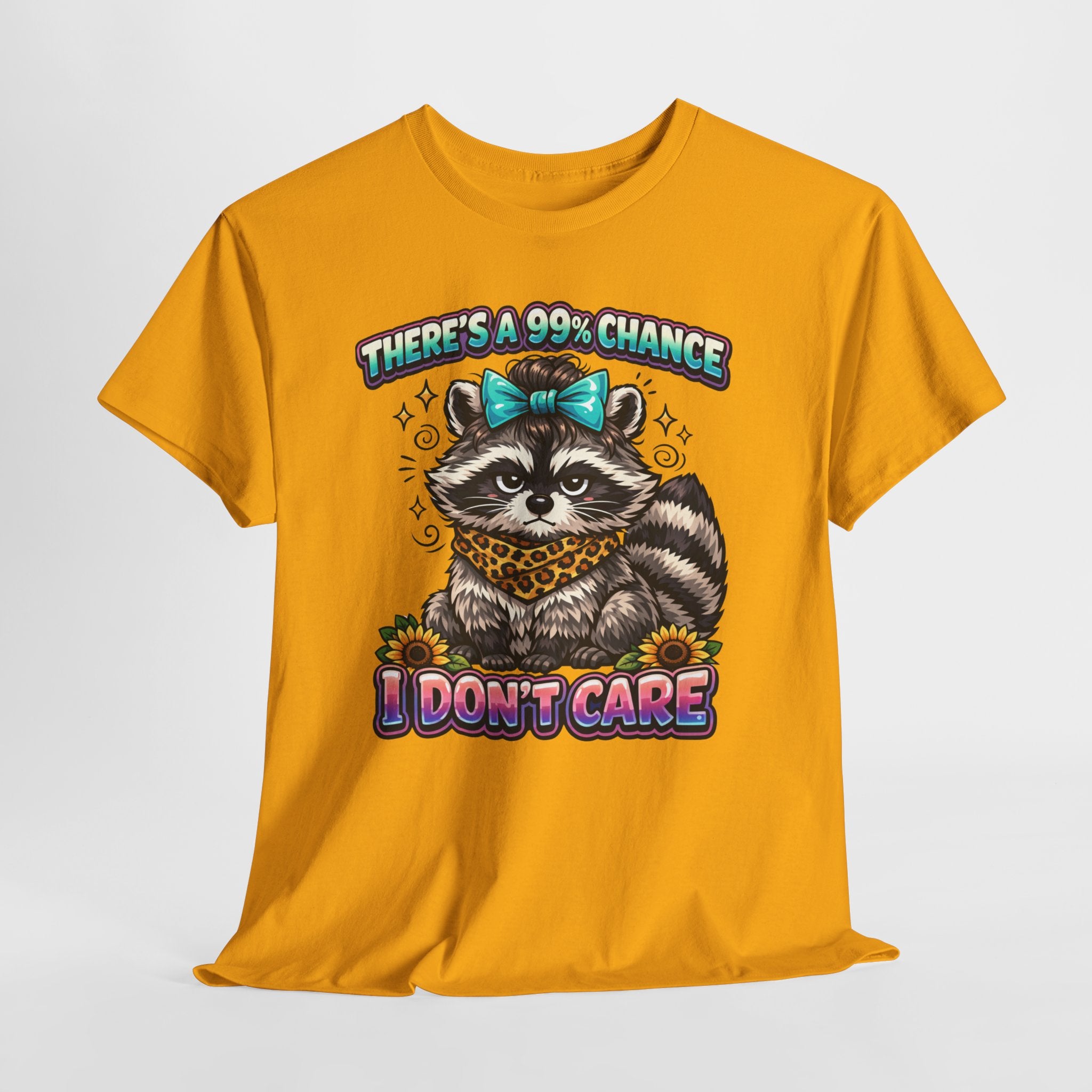 Raccoon 'There's a 99% Chance I Don't Care' Graphic Tee