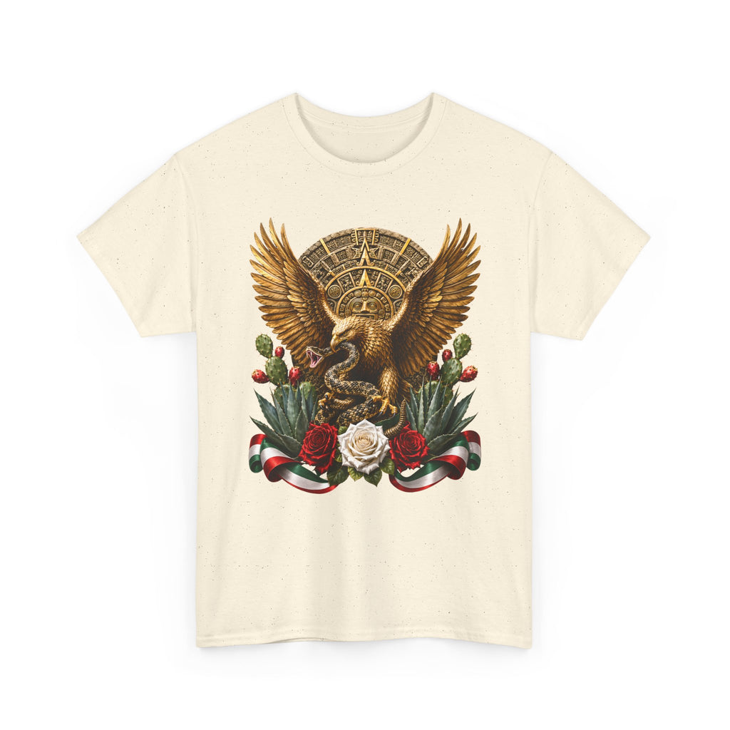 Mexican Golden Eagle T-Shirt | Playera Mexicana Águila Dorada y rosas