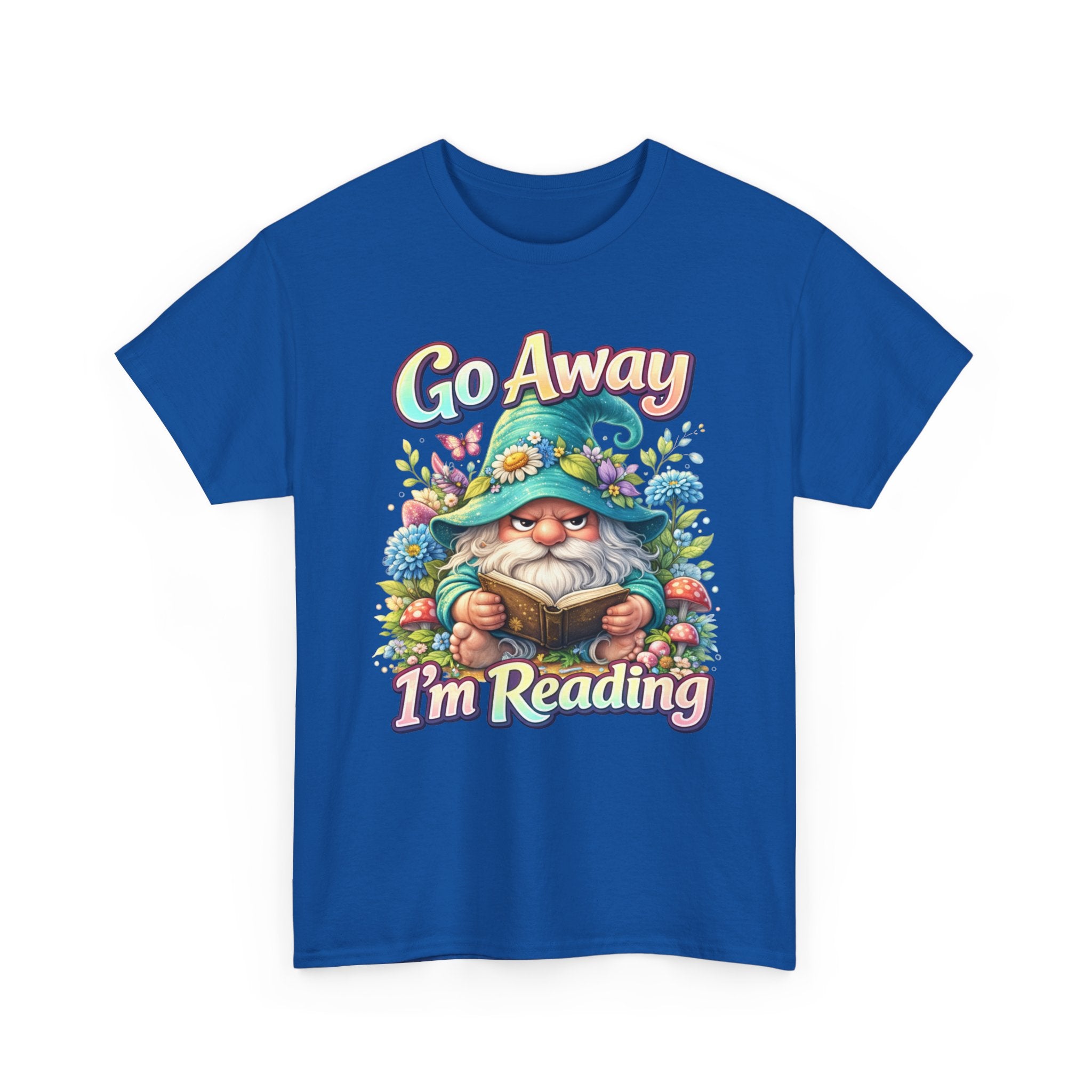 Go Away I'm Reading T-Shirt — Cute Gnome Book Lover Tee