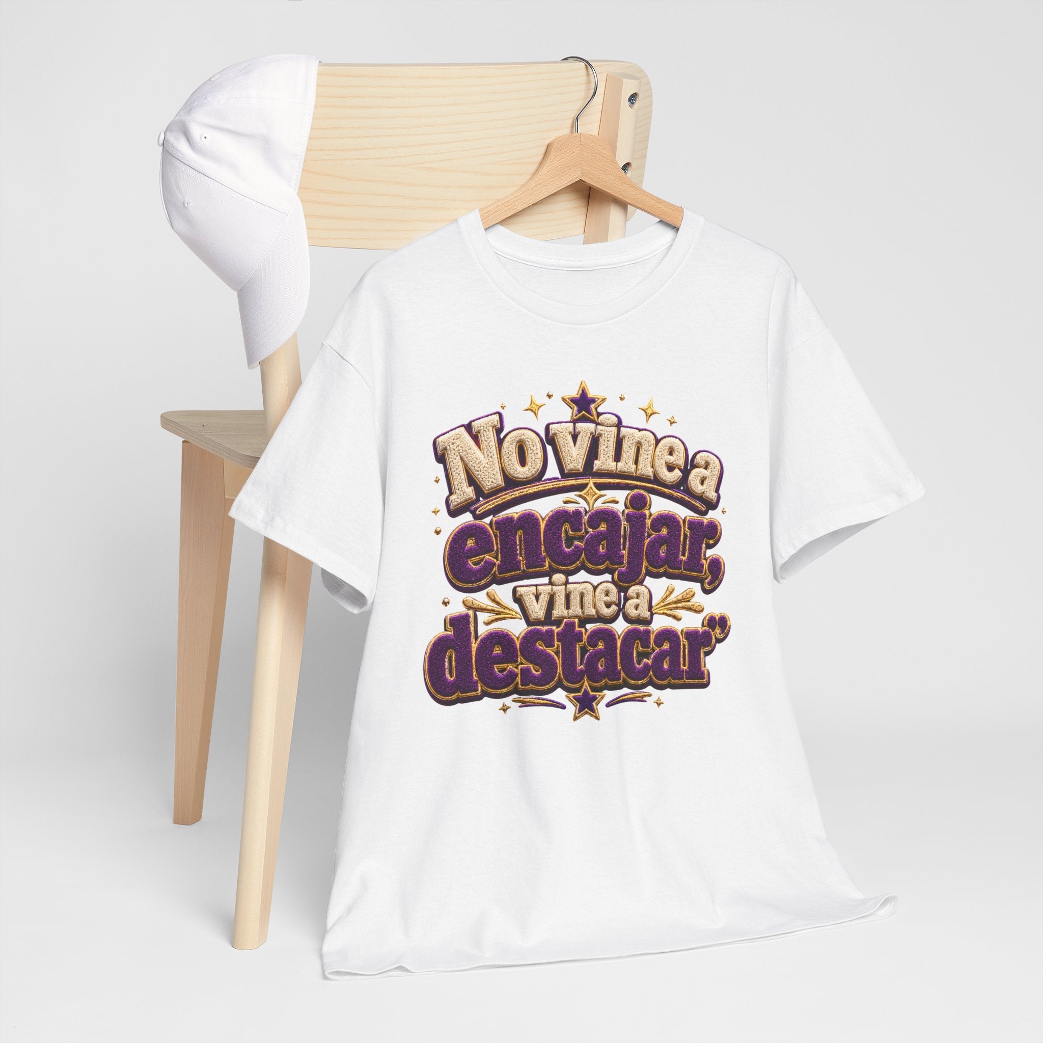 Spanish Quote T‑Shirt — "No Vine a Encajar, Vine a Destacar" Graphic Tee