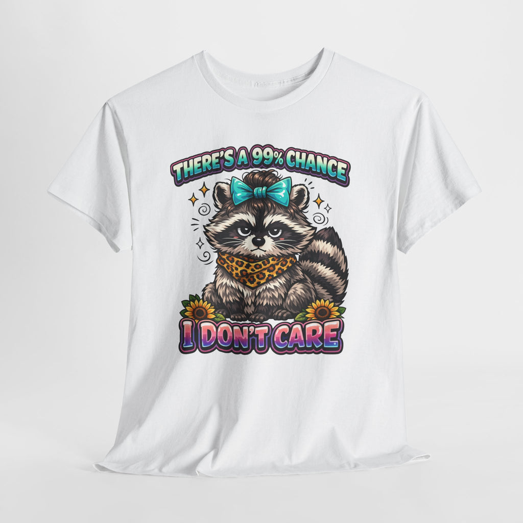 Raccoon 'There's a 99% Chance I Don't Care' Graphic Tee