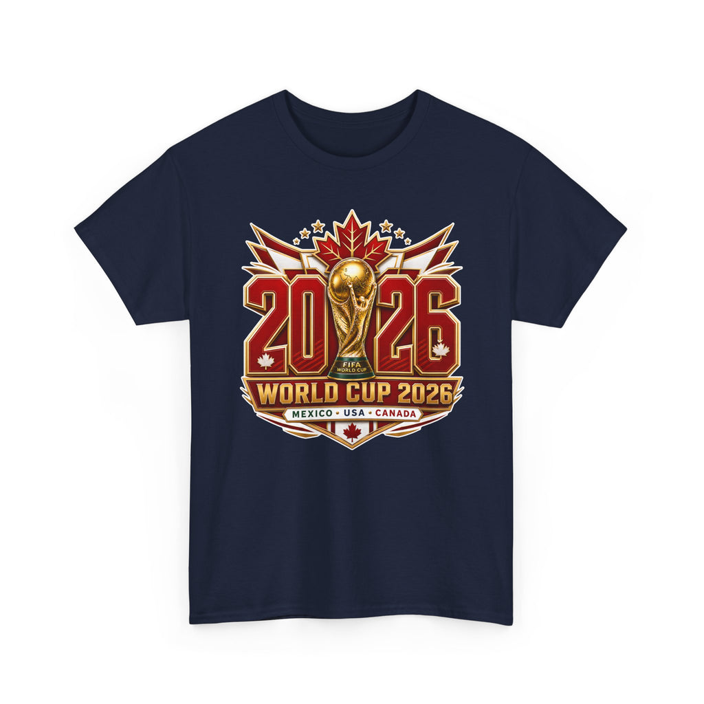 Canada 2026 World Cup T-Shirt – FIFA Trophy Design (Mexico • USA • Canada)