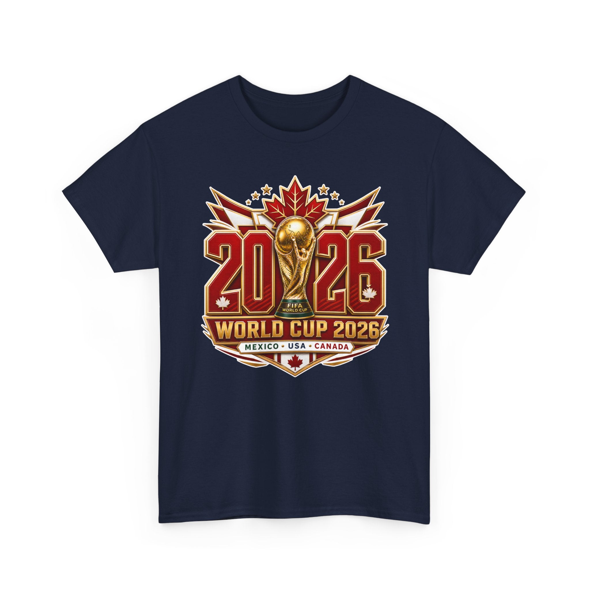 Canada 2026 World Cup T-Shirt – FIFA Trophy Design (Mexico • USA • Canada)