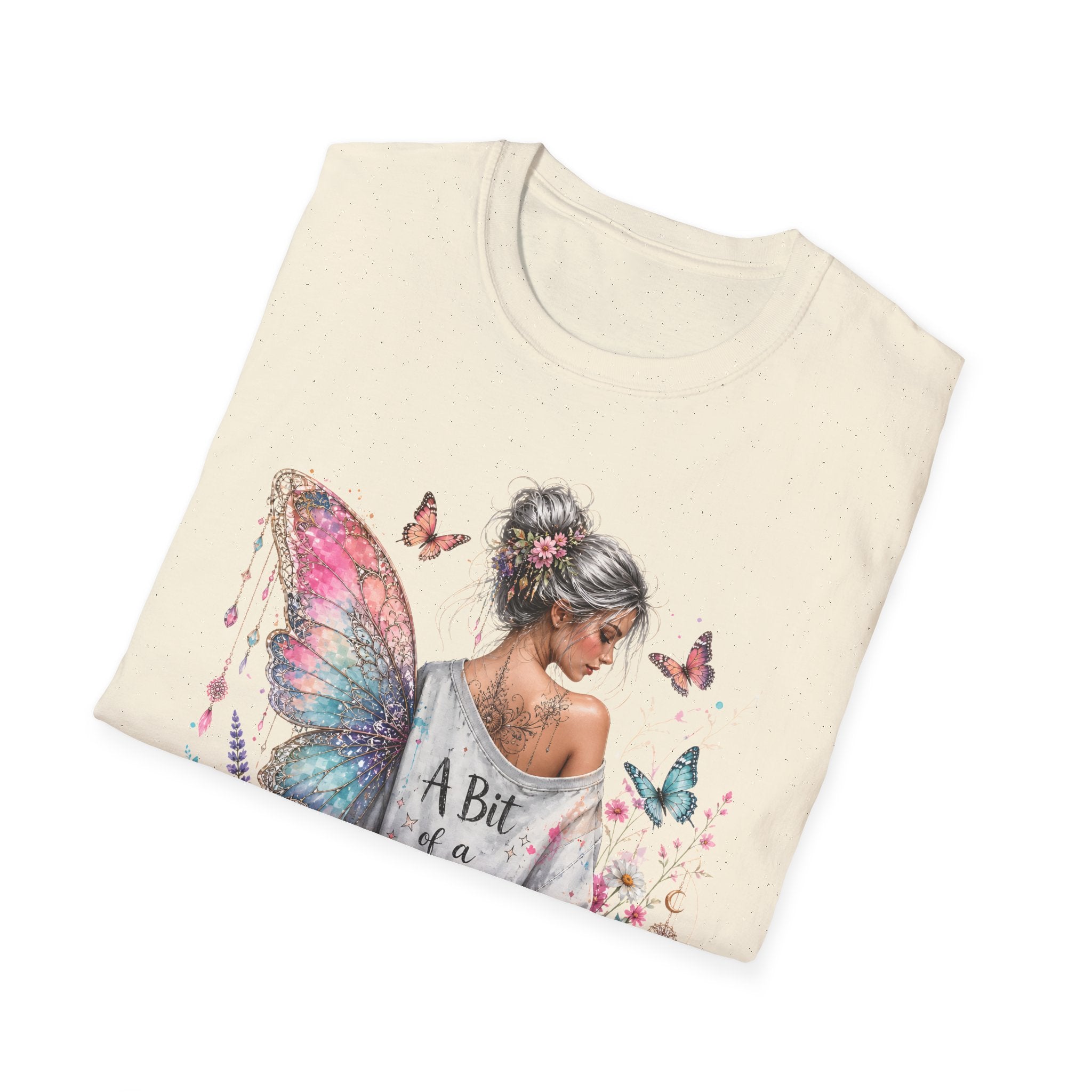 Butterfly Fairy T-Shirt — 'A Bit of a Mess' Floral Boho Tee