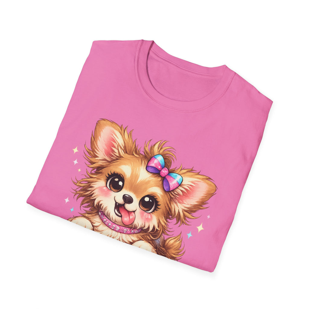 Funny Crazy Dog T-Shirt – Cute Chaos Shirt – Gift for Women Dog Lovers Unisex Softstyle T-Shirt