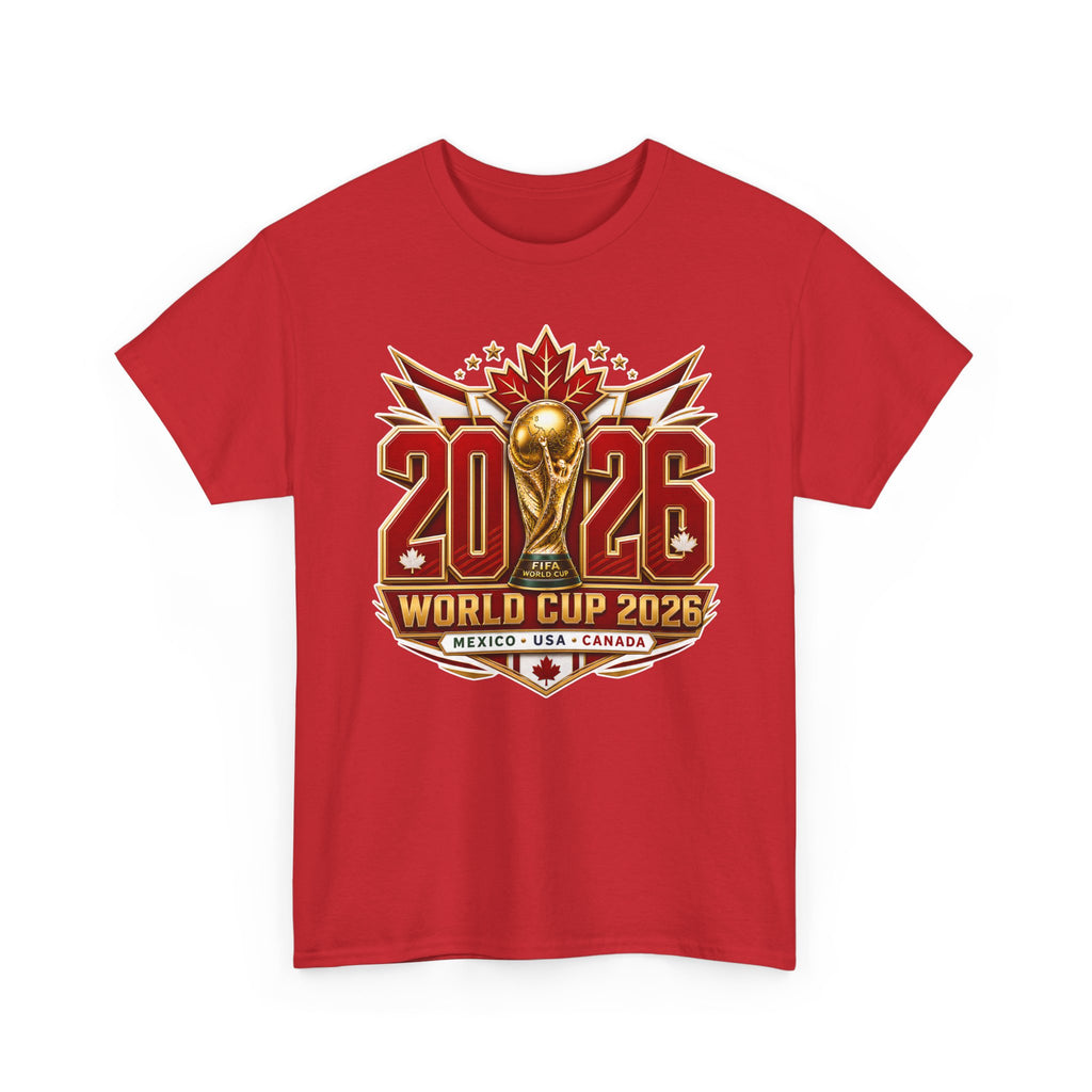 Canada 2026 World Cup T-Shirt – FIFA Trophy Design (Mexico • USA • Canada)