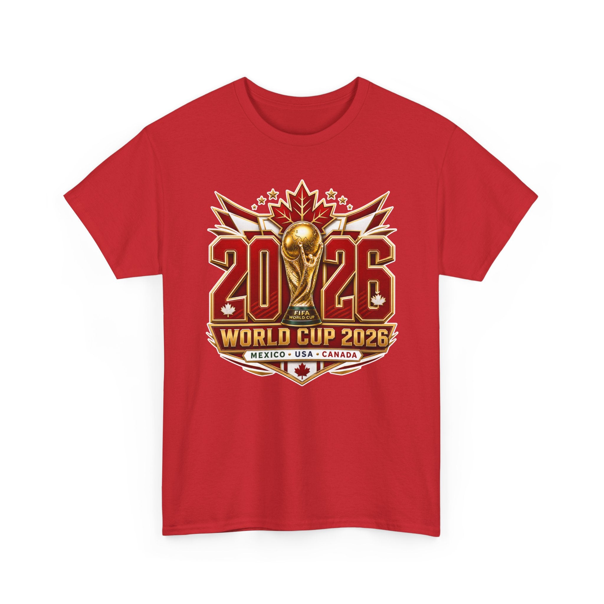Canada 2026 World Cup T-Shirt – FIFA Trophy Design (Mexico • USA • Canada)