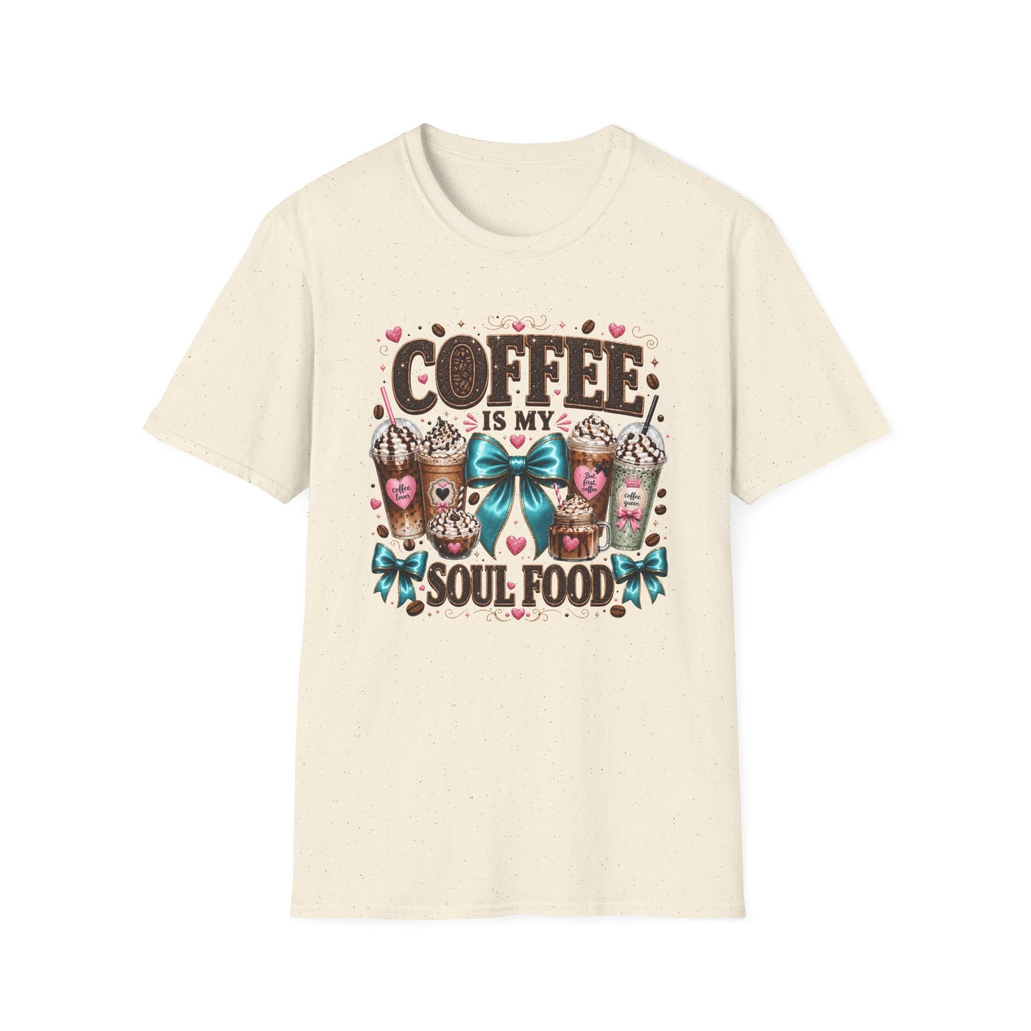 Coffee Is My Soul Food T-Shirt — Cute Coffee Cup Graphic Tee