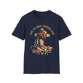 Patriotic Firefighter Flag T-Shirt — "One Nation Under God, Born Free"