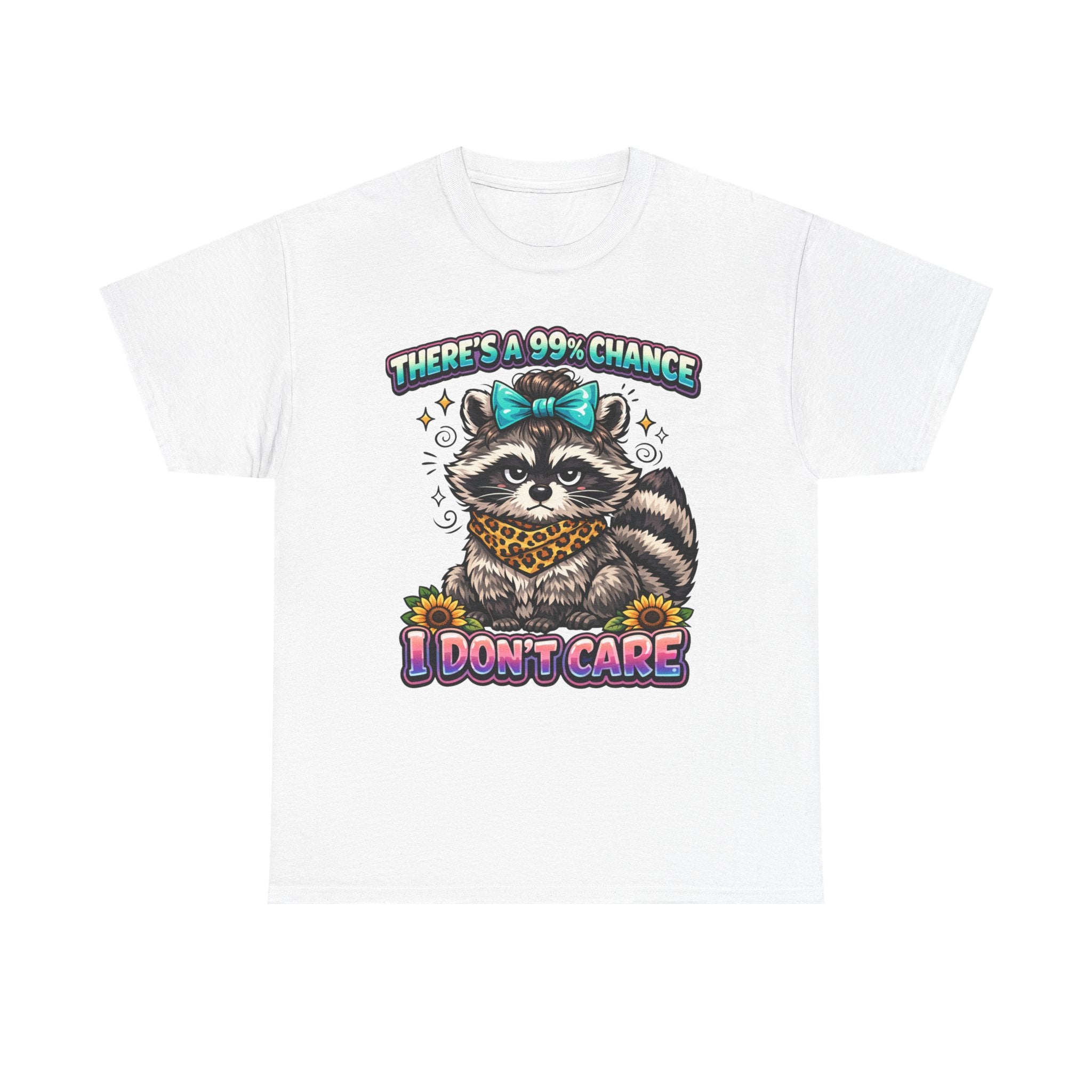 Raccoon 'There's a 99% Chance I Don't Care' Graphic Tee