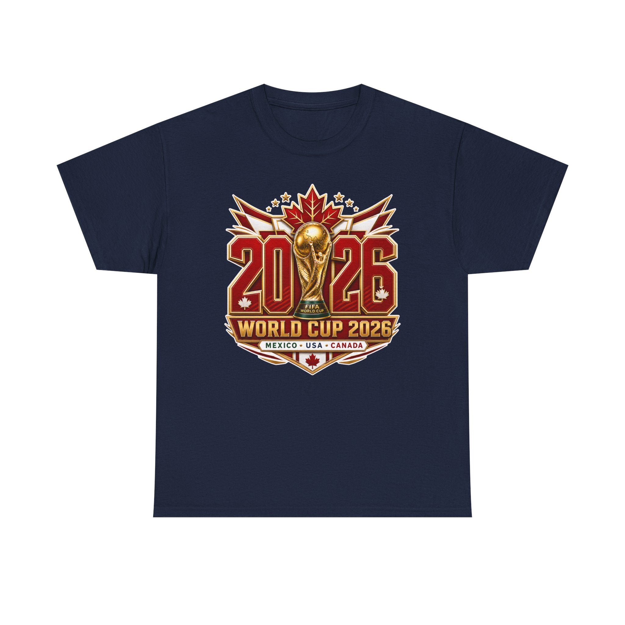 Canada 2026 World Cup T-Shirt – FIFA Trophy Design (Mexico • USA • Canada)