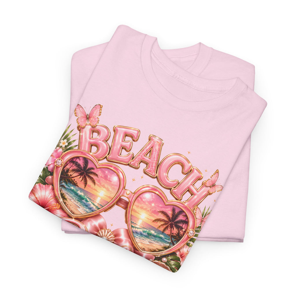 Beach Babe T-Shirt – Retro Tropical Sunglasses Graphic