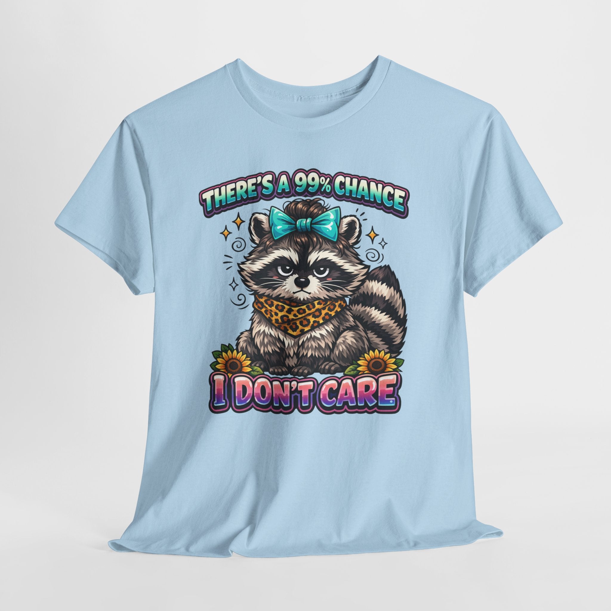 Raccoon 'There's a 99% Chance I Don't Care' Graphic Tee