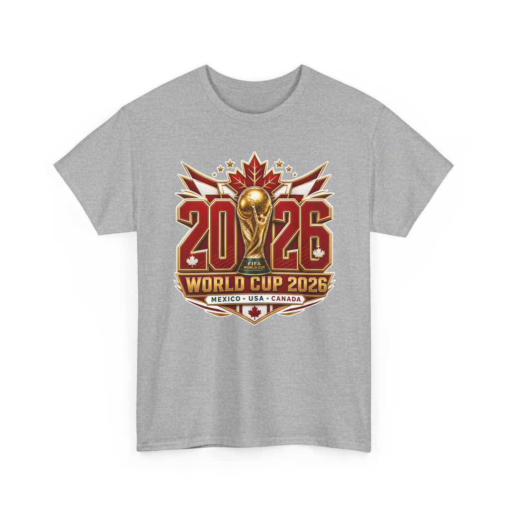 Canada 2026 World Cup T-Shirt – FIFA Trophy Design (Mexico • USA • Canada)
