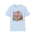 Wife Mom Boss Graphic T-Shirt — Leopard & Glitter Mom Life Tee