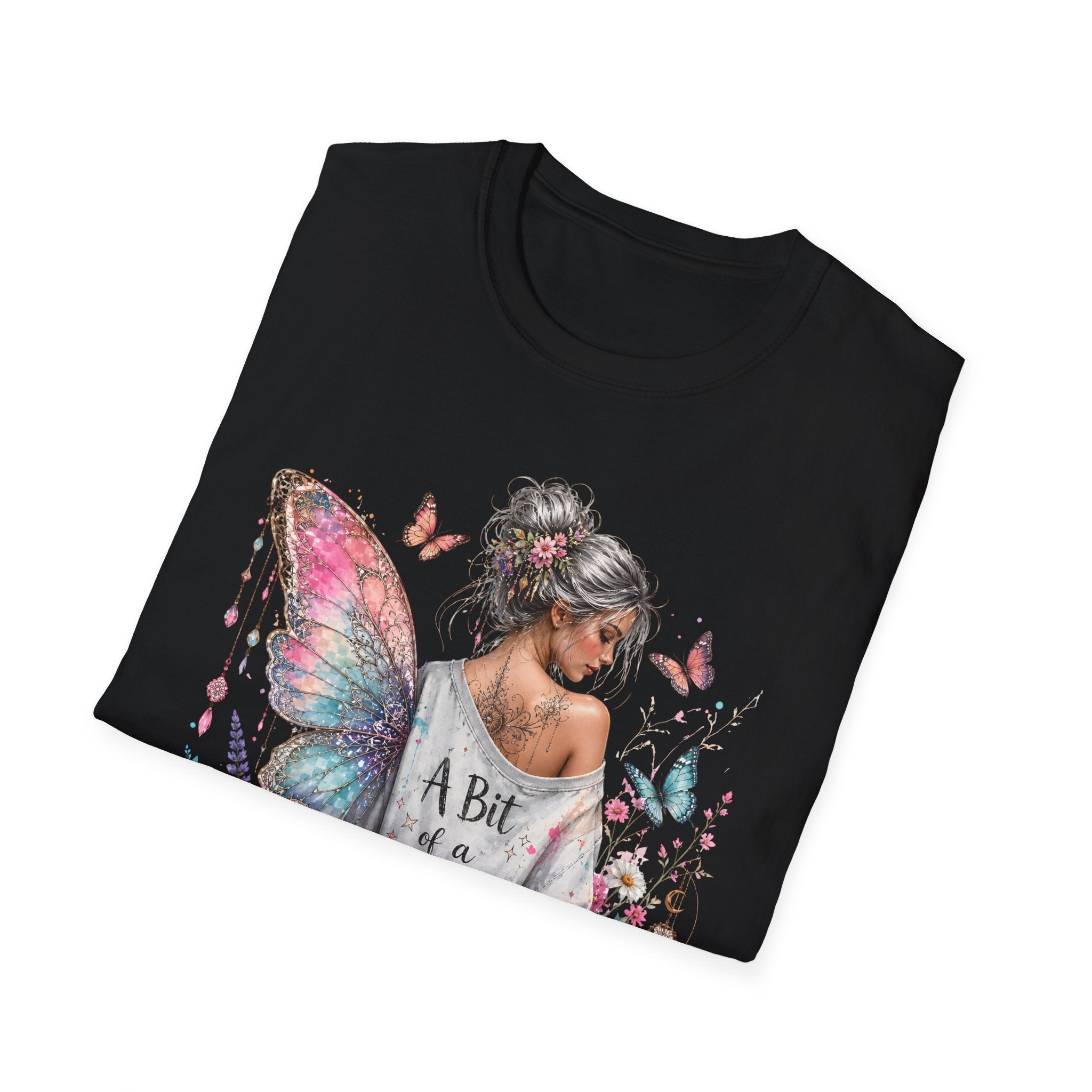 Butterfly Fairy T-Shirt — 'A Bit of a Mess' Floral Boho Tee