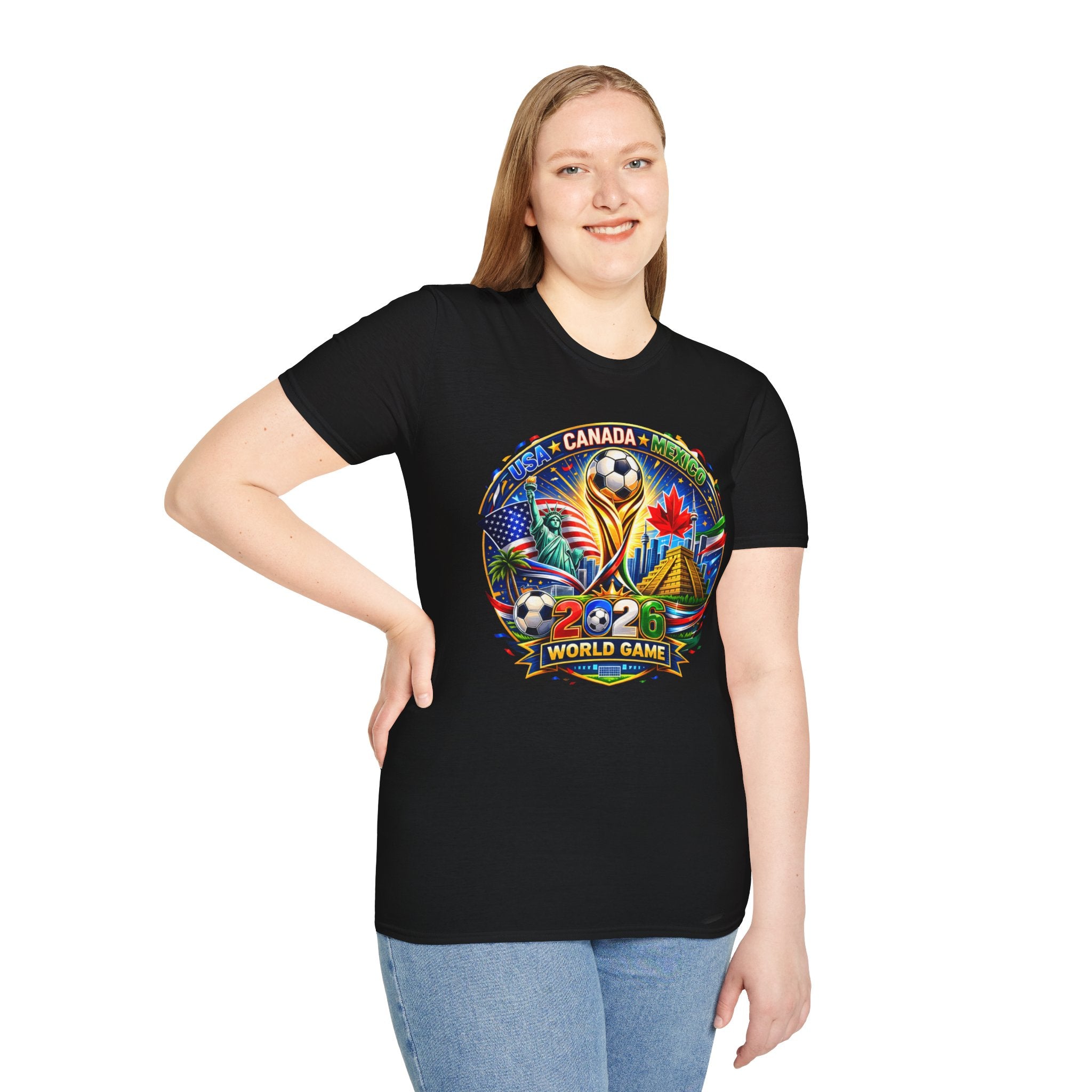 World Cup 2026 North America T-Shirt | USA Canada Mexico Soccer Fan Shirt | Limited Edition 2026 Football Tee