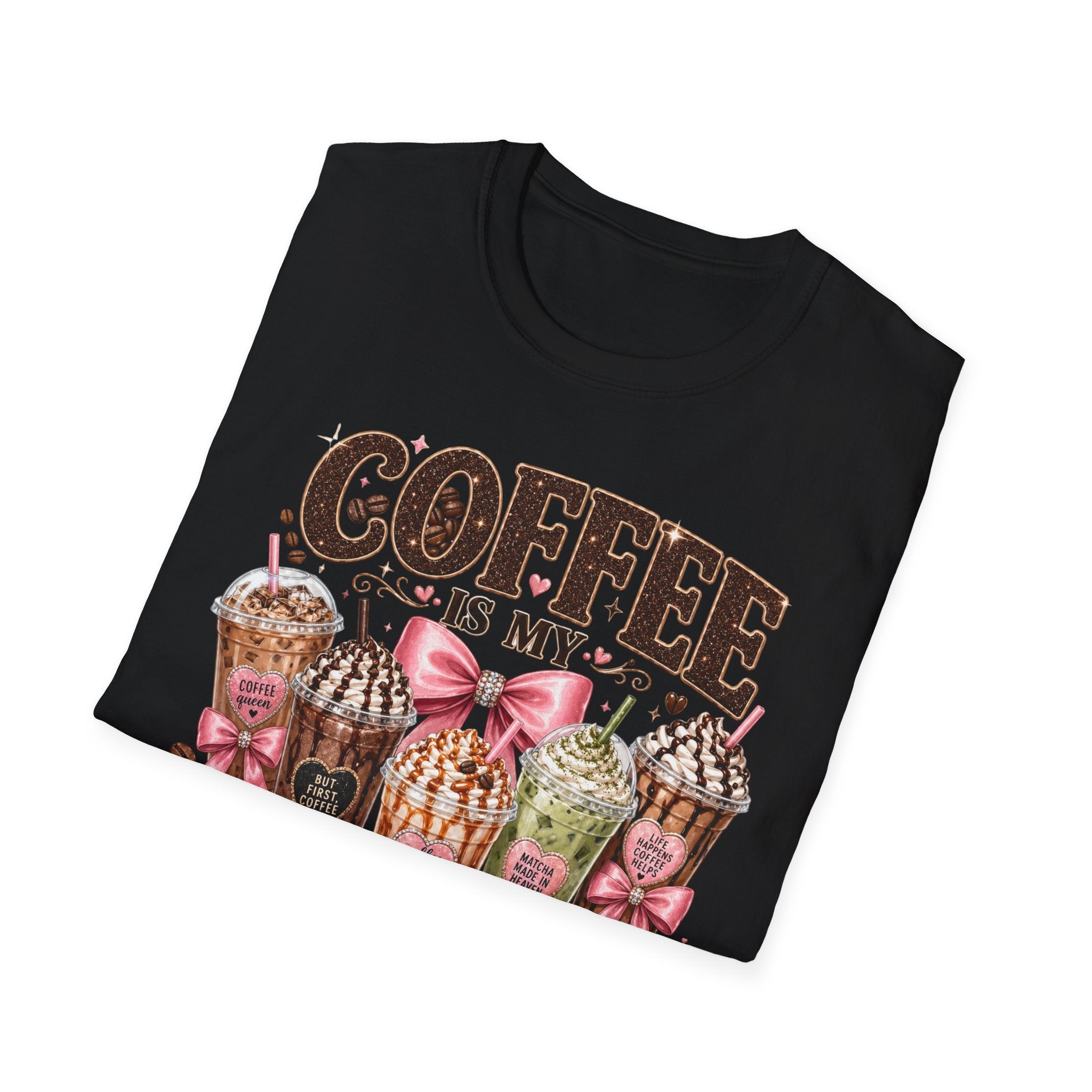 Coffee Is My Soul Food T-Shirt — Cute Dessert Latte Graphic Tee