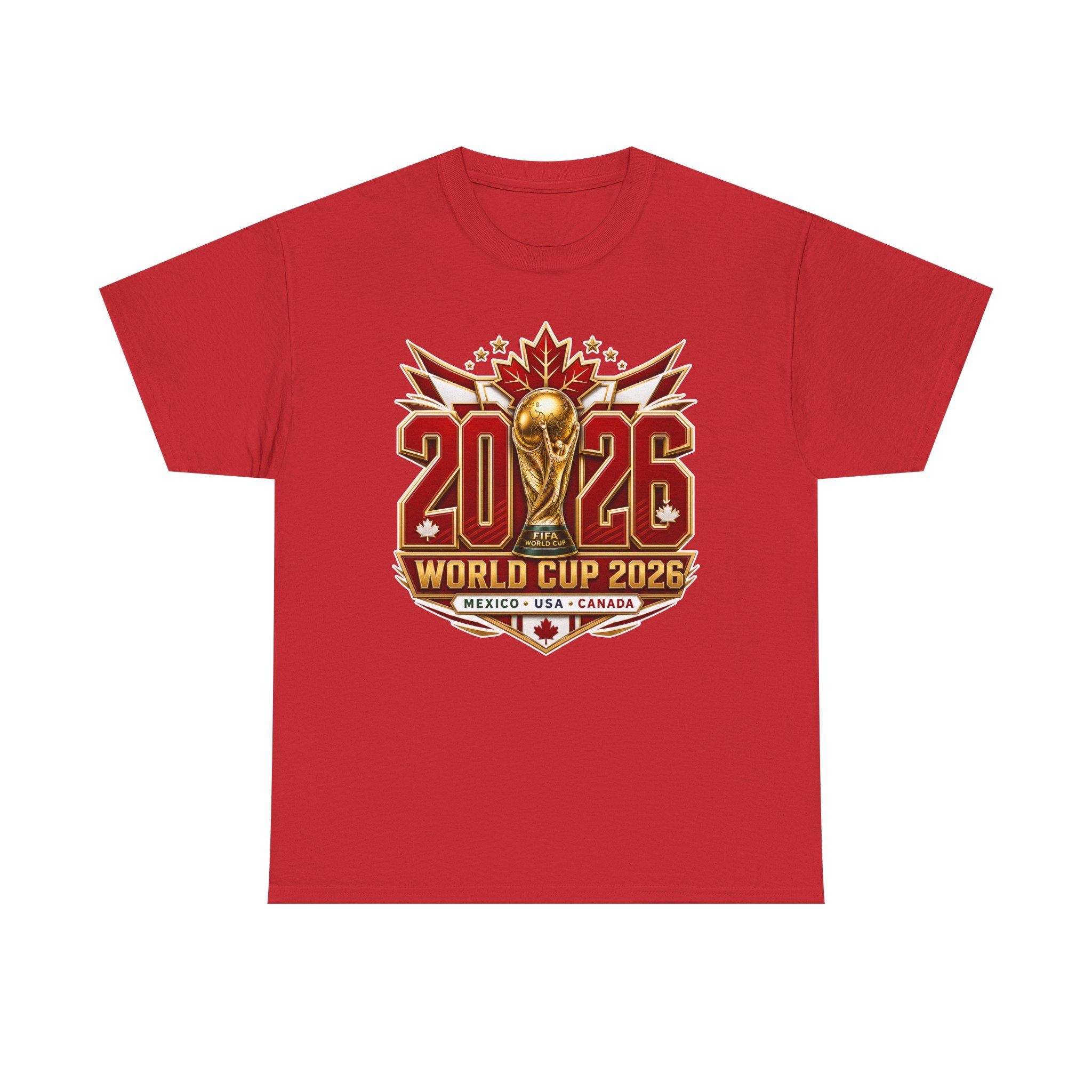 Canada 2026 World Cup T-Shirt – FIFA Trophy Design (Mexico • USA • Canada)