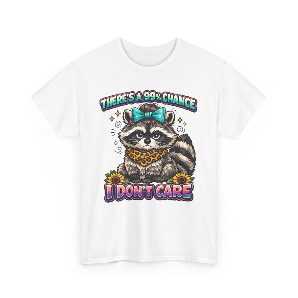 Raccoon 'There's a 99% Chance I Don't Care' Graphic Tee