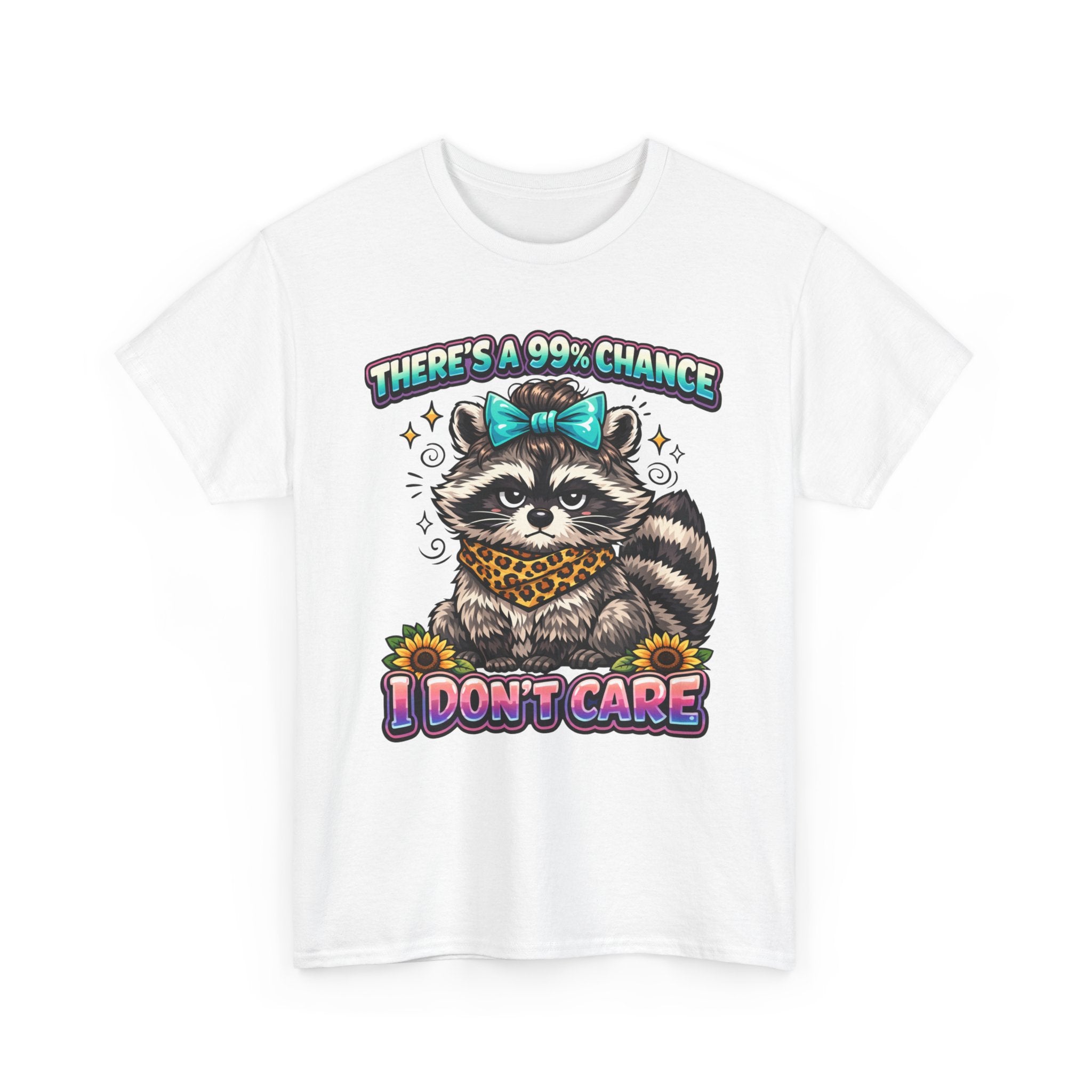 Raccoon 'There's a 99% Chance I Don't Care' Graphic Tee