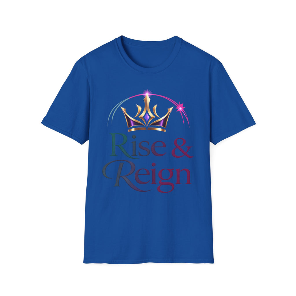 Motivational Crown T-Shirt – Rise & Reign Inspirational Empowerment Tee