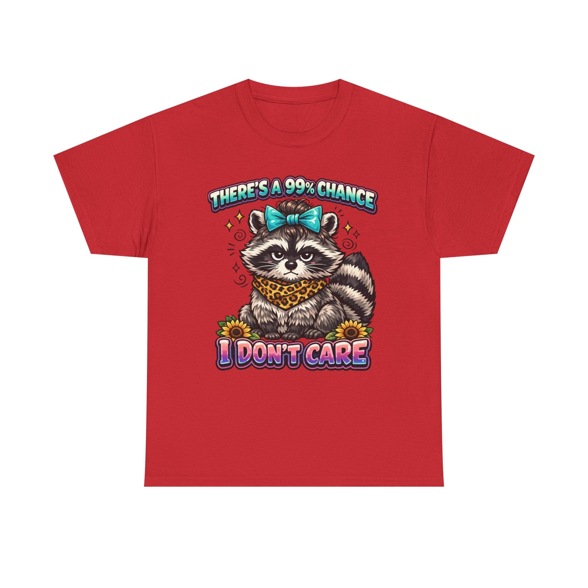 Raccoon 'There's a 99% Chance I Don't Care' Graphic Tee
