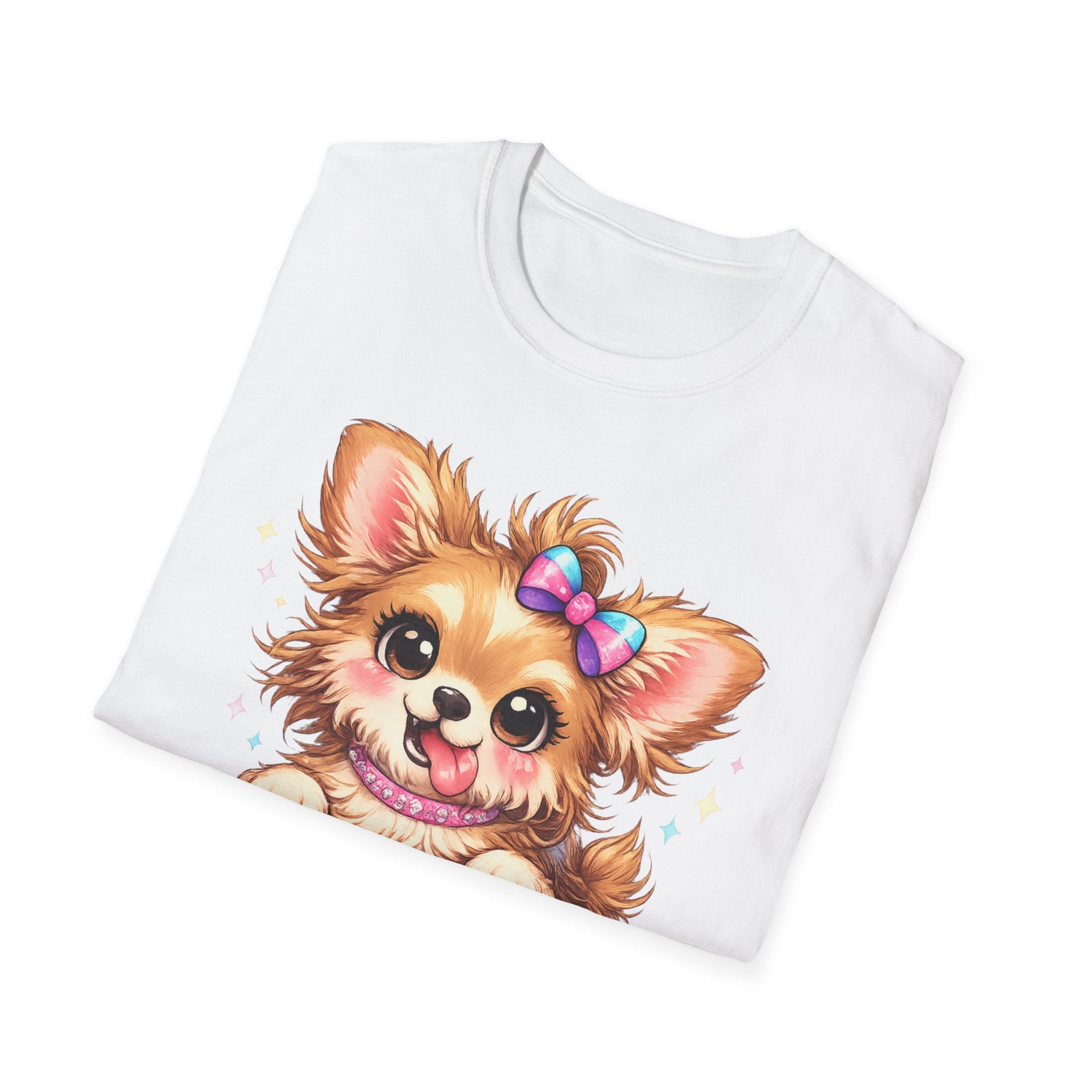 Funny Crazy Dog T-Shirt – Cute Chaos Shirt – Gift for Women Dog Lovers Unisex Softstyle T-Shirt