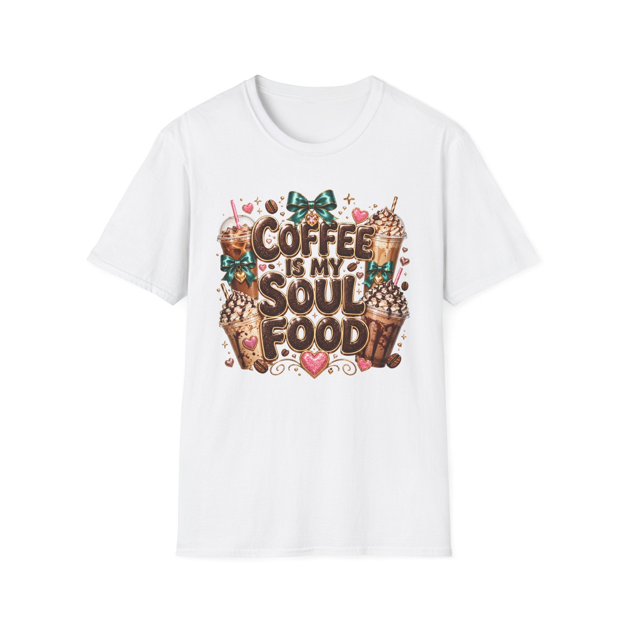 Coffee Is My Soul Food T-Shirt — Cute Coffee Lover Graphic Tee