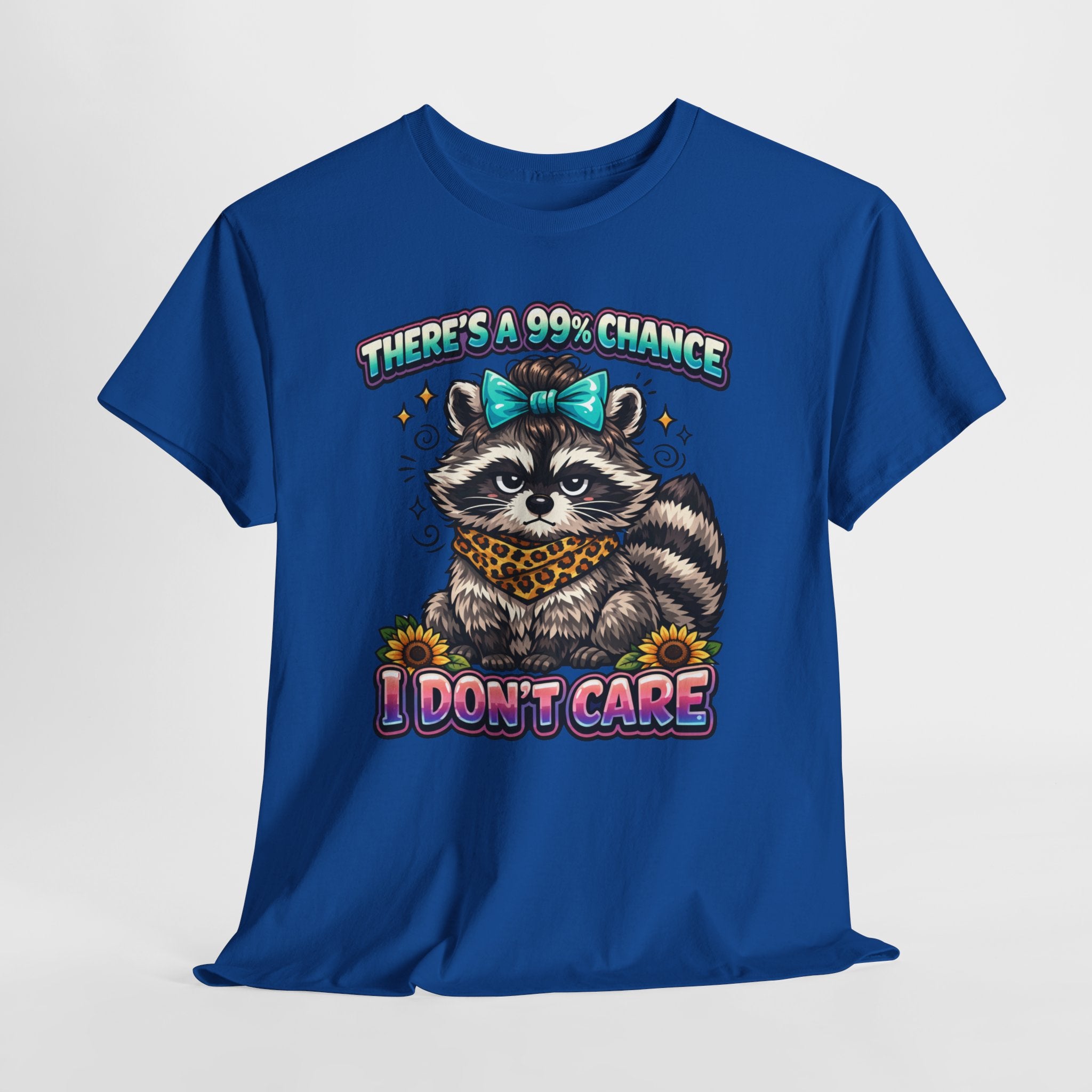 Raccoon 'There's a 99% Chance I Don't Care' Graphic Tee