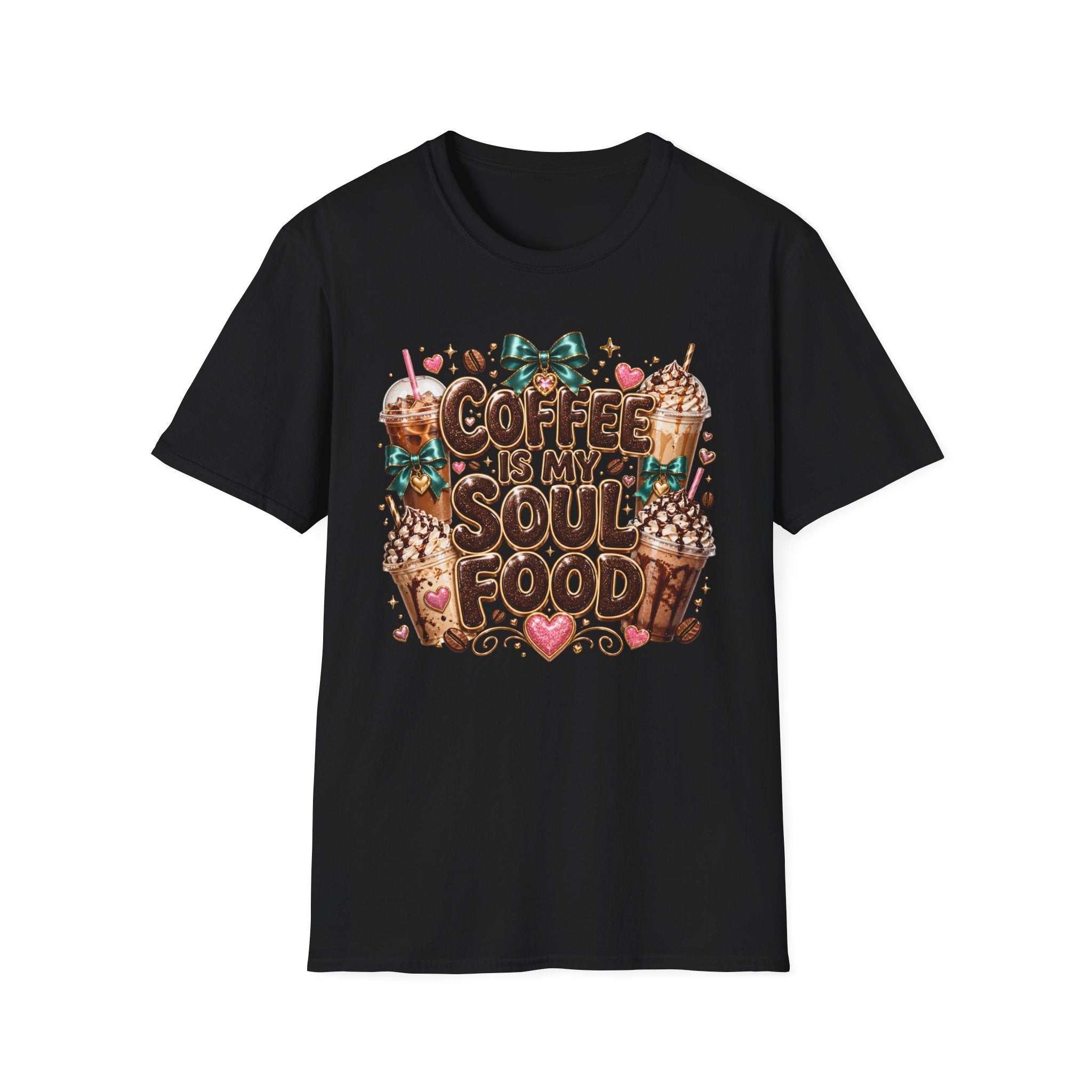 Coffee Is My Soul Food T-Shirt — Cute Coffee Lover Graphic Tee
