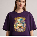 Reading Gnome T-Shirt — "Crowned to Read" Cute Fantasy Book Lover Tee