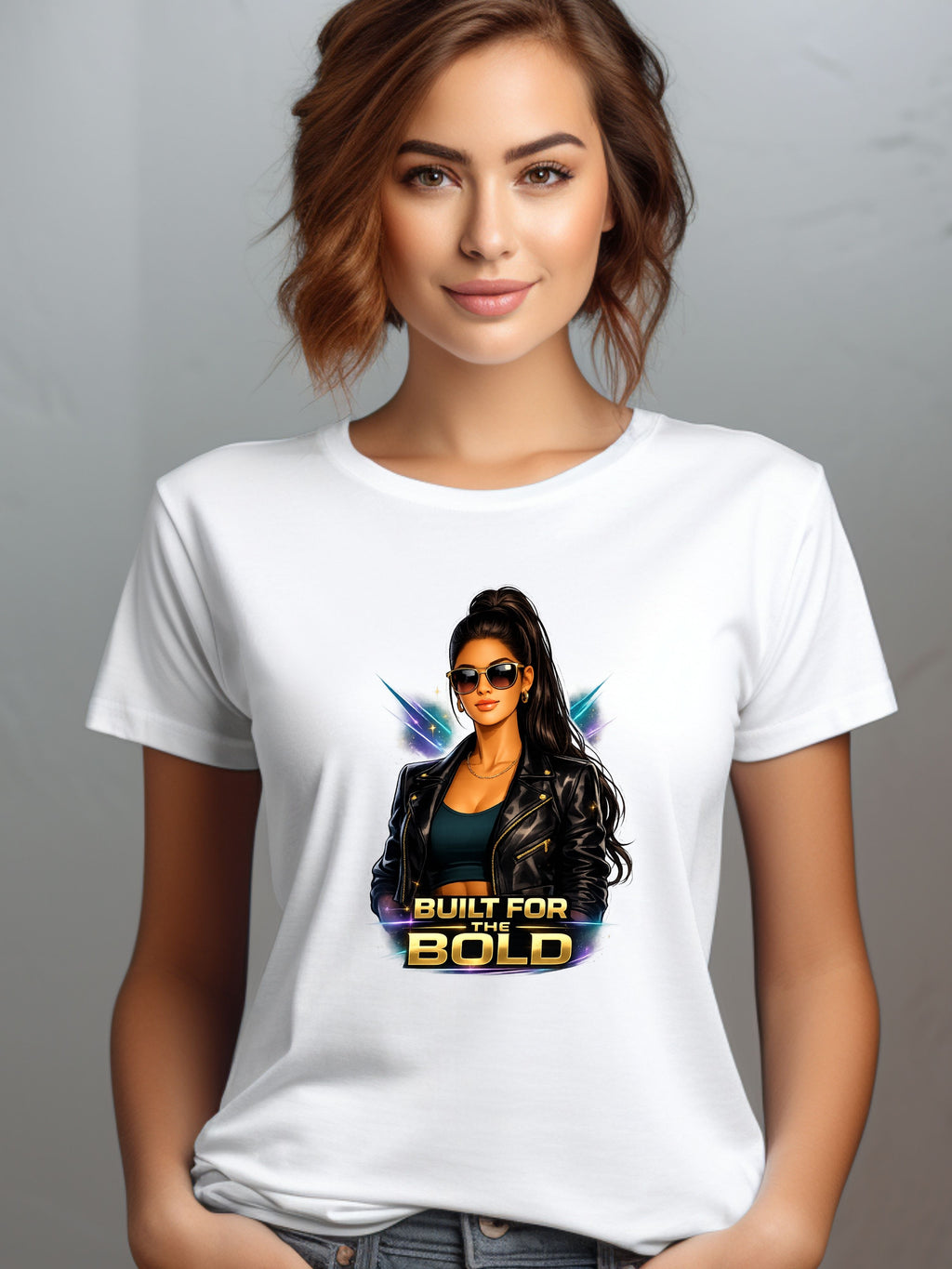 Bold Woman Graphic T-Shirt — "Built for the Bold" Inspirational Tee