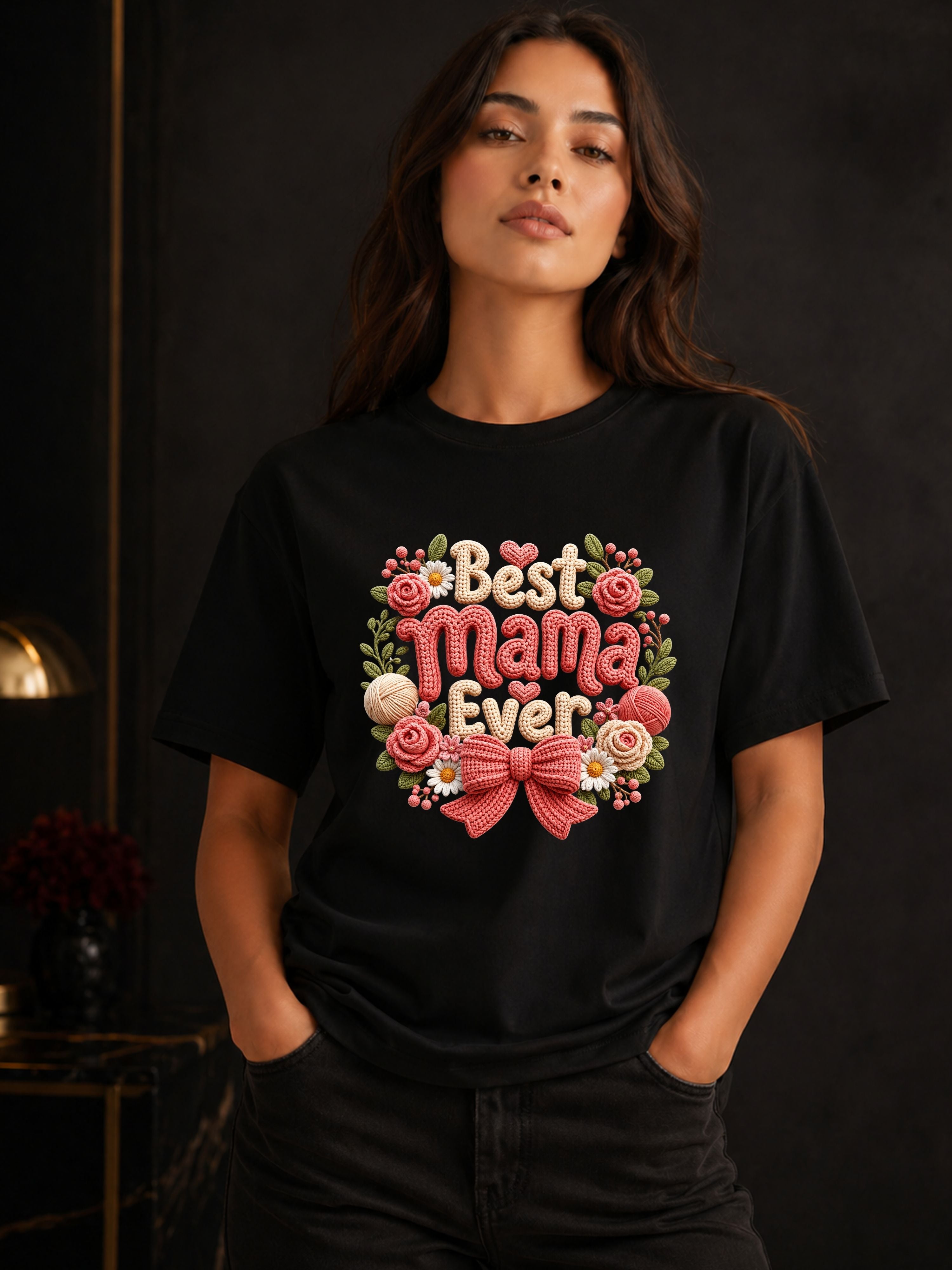 Best Mama Ever Floral T-Shirt — Mother's Day Gift Tee