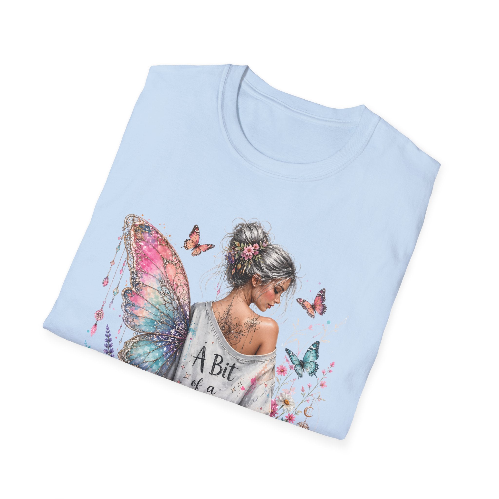 Butterfly Fairy T-Shirt — 'A Bit of a Mess' Floral Boho Tee