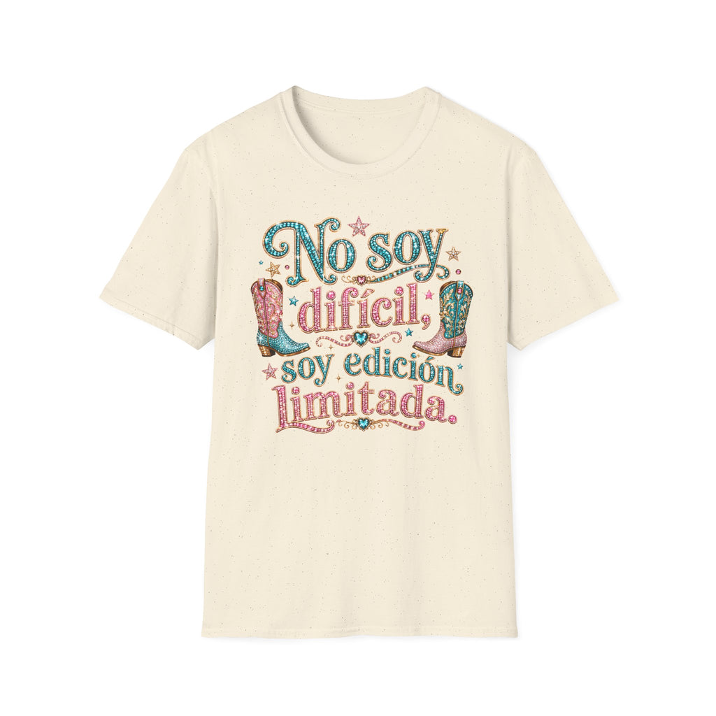 No Soy Difícil Soy Edición Limitada Graphic T-Shirt