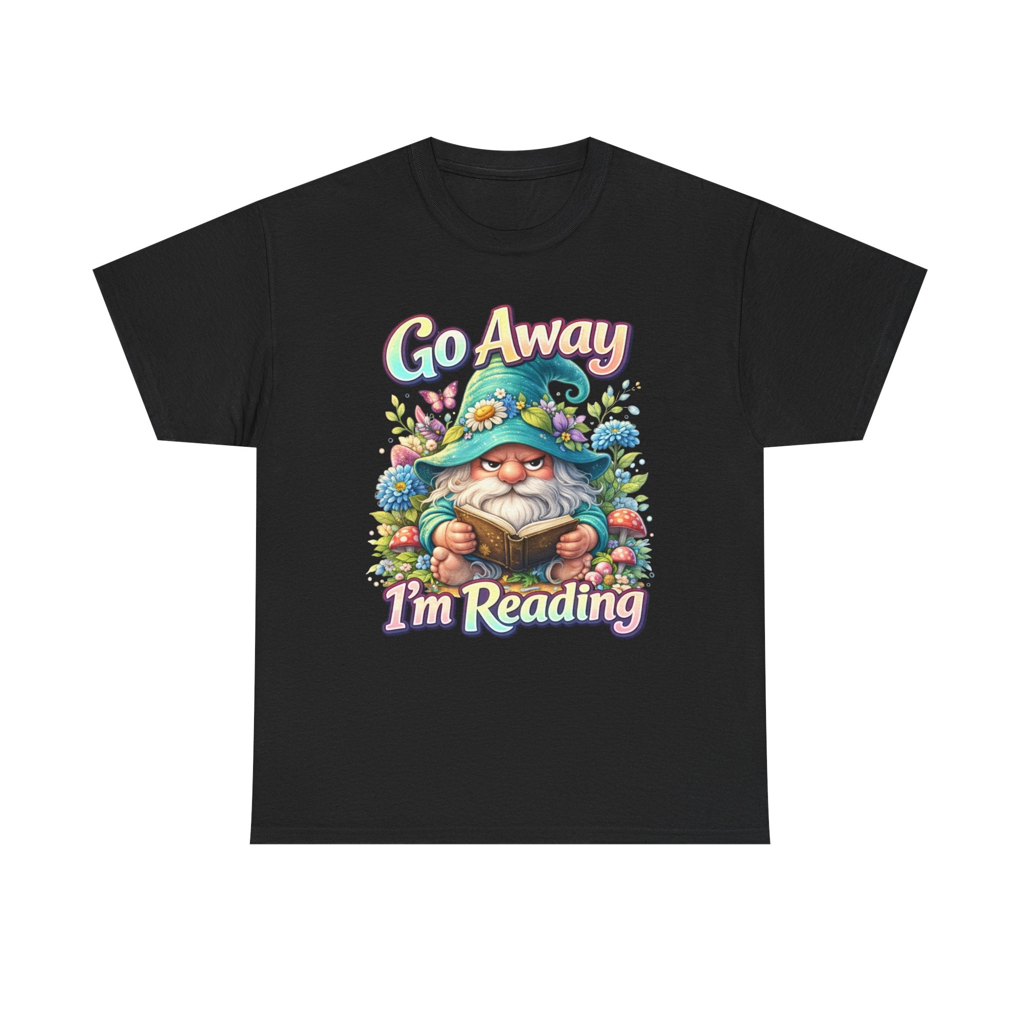 Go Away I'm Reading T-Shirt — Cute Gnome Book Lover Tee