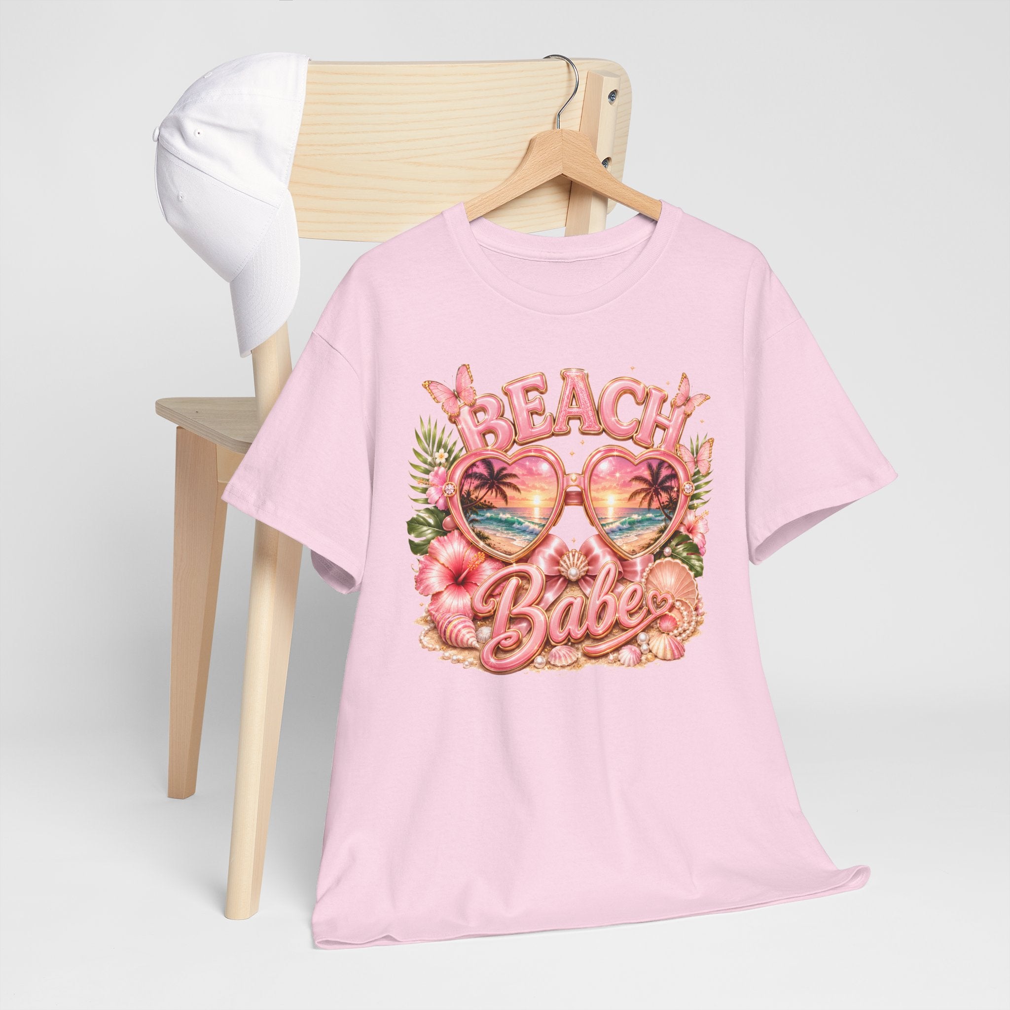 Beach Babe T-Shirt – Retro Tropical Sunglasses Graphic