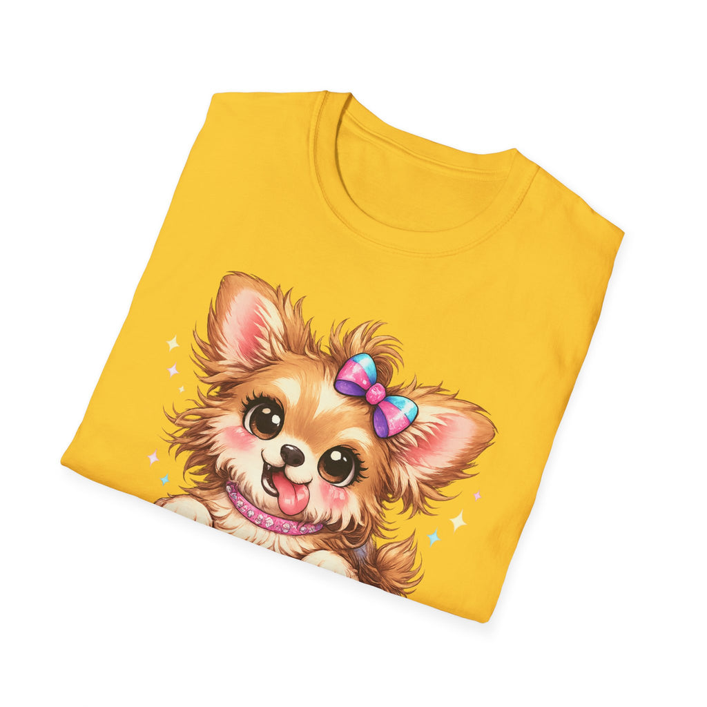 Funny Crazy Dog T-Shirt – Cute Chaos Shirt – Gift for Women Dog Lovers Unisex Softstyle T-Shirt