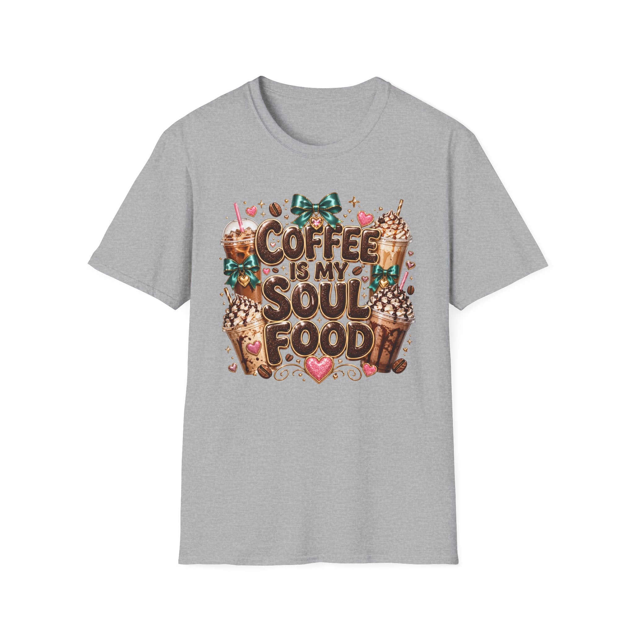Coffee Is My Soul Food T-Shirt — Cute Coffee Lover Graphic Tee