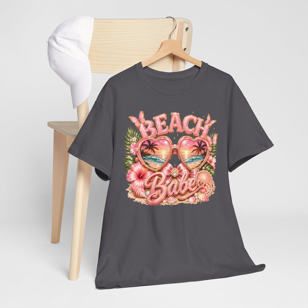 Beach Babe T-Shirt – Retro Tropical Sunglasses Graphic